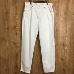 USA製 90s Levi's リーバイス 550 ホワイト 白 デニム パンツ ジーンズ ジーパン サイズ メンズ XL位 赤タブ トップボタン裏 525 アメリカ製 90年代 古着 s24102810