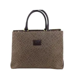【最大30％OFF★ウィンターセール】ニナリッチ NINA RICCI ハンドバッグ ヌーボー柄 ブラウン×ダークブラウン レディース 中古