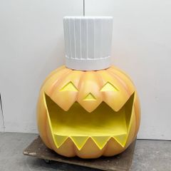 ハロウィン オブジェ かぼちゃ パンプキン 約W950×D750×H1100 店頭飾り 置物 中古