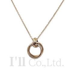 Tiffany&Co.　ティファニー　パロマ　メロディ　ダブルサークル　ネックレス　750PG　ブランドジュエリー　アクセサリー　ペンダント　Au750　K18PG　750ピンクゴールド　18金　パロマピカソ　ミニ【中古】【74257】