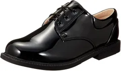 Micopuella(ミコプエラ) 子供 靴 フォーマル シューズ エナメル オックスフォード 男の子 ジュニア キッズ 履きやすい 紐靴 フラット 入学式 卒業式 結婚式 発表会 七五三 23.5cm(ブラック,  23.5 cm)