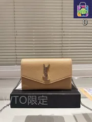 【今日WTO】YSL イヴ・サンローラン WOCチェーン封筒型バッグ 耐摩耗性の高い牛皮で質感豊か-WTO輸入2-LX21
