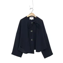 エンフォルドドロップショルダーコート36ポンチョ風コートダーク