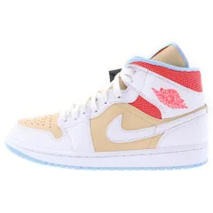 NIKE (ナイキ) WMNS AIR JORDAN 1 MID SE SESAME エアジョーダン1 ミッドSE セサミ ハイカットスニーカー ベージュ/ホワイト US11.5/28.5cm CZ0774-200