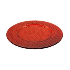 【50%OFF/在庫限り】 レッドクリスタル プレート Red(イタリア製)