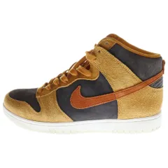 NIKE (ナイキ) DUNK HI RETRO PREMIUM DARK CURRY ダンク プレミアム ダーク カリー ハイカットスニーカー ブラウン US9.5/27.5cm DD1401-200