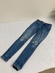 送料無料★ZARA ザラ★ダメージデニムパンツ　ダメージスキニーパンツ★EUR34 USA2  #71014sj96