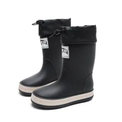 ☆ Bタイプ×ブラック ☆ 22cm ☆ キッズ レインブーツ レインブーツ キッズ ショートブーツ 長靴 レイン ブーツ レインシューズ 雨具 子ども靴 子供靴 軽量 軽い 滑りにくい 防滑 歩きやすい 防水 子供 こども 子ども 男の子 男児 女の子 女児