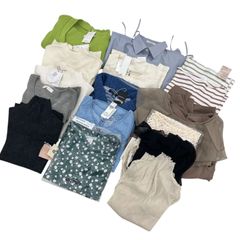 XL(LL)シャンブルしまむらなどほぼ新品半袖ブラウス全30枚2枚