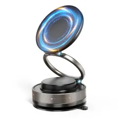 新品 スマホホルダー 車 マグネット 【2025 magsafeホルダー】 360°調整可能【真空吸盤+超強磁力】 N55磁石 車載スマホホルダー カー用品 高級合金素材 車 【片手操作】 スマホスタンド iPhone16/iphone8/iphone7/iP