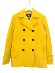 バーバリー ロンドン BURBERRY LONDON ピーコート 38 イエロー 黄 ウール 上着 アウター Pコートのサムネイル