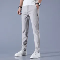 メンズ ゴルフウェア パンツ 未使用 ゴルフパンツ　夏ズボン チノパン メンズ ゴルフパンツ 涼しい ストレッチ チノパン 父の日 無地 接触冷感 ゴルフウエア 薄手 夏物 カジュアル zhanjian01