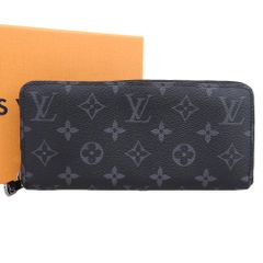 【本物保証】 箱付 超美品 ルイヴィトン LOUIS VUITTON モノグラム エクリプス ジッピーウォレット ホリゾンタル M11611 長財布