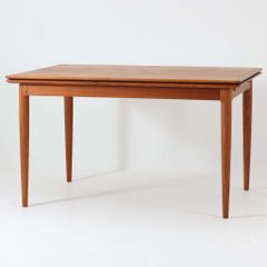 エクステンションダイニングテーブル チーク材 幅130～234cm デンマーク製 北欧ビンテージ家具 北欧家具 木製 伸長式/DK17591