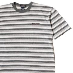 90's LLビーン LLBEAN ボーダー モックネック ロングスリーブ T