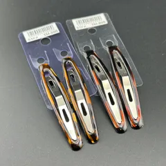 【新品】ヘアアクセサリー 2点 4本セット ヘアピン 小さめ ブラウン シンプル◆