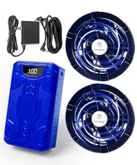 【2025暴風新登場40V/30000mAh】空調作業服 ファンバッテリーセット 40V超高出力 30000mAh大容量バッテリー 連続20時間稼働