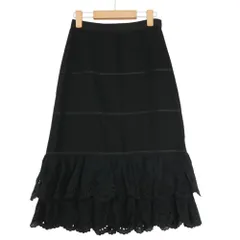 DOLCE&GABBANA ティアードフリル スカート ブラック 36 DOLCE&GABBANA ティアードフリル スカート ブラック 36