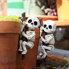 釣りをする スケルトン 置物 2体セット ハロウィン 飾り - メルカリ