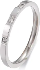 ３P リング シルバー 10号～23号 ２ｍｍ サージカルステンレス 指輪