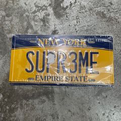 未使用品 Supreme 25SS License Plate ライセンスプレート ナンバー