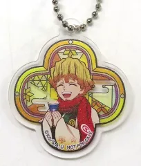 【中古】雑貨 我妻善逸 「鬼滅の刃×くら寿司 ビッくらポン ステンドグラス風アクリルキーホルダー」