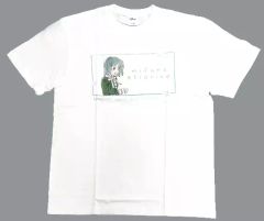 [중고] 의류 미후네 쿠리코 T셔츠(Illustration by 메바치) 화이트 L사이즈 [러브라이브! 니지가사키 학원 스쿨 아이돌 동호회 캐릭터 팝 페스티벌]