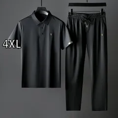 [4XL]春 コーデ メンズ 用 服 シンプル ファッション オシャレ 大人 かっこいい 大きいサイズ ストリート 紳士服 スーツ ハイエンド 半袖 カジュアル スポーツ 