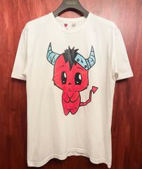 レア MADE IN JAPAN製 PHENOMENON 2008年モデル レッドデビル プリントTシャツ ホワイト XLサイズ