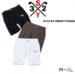 SY32 by SWEET YEARS ゴルフ ショートパンツ 半ズボン メンズ おしゃれ かっこいい ブランド SYG-25S041【お取り寄せ】