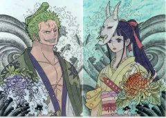 【中古】クリアファイル ゾロ十郎＆菊の丞 A4クリアファイルセット(2枚組) 「一番くじ ワンピース ワノ国編～第二幕～」 I賞