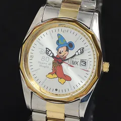 箱/説明書付 ディズニー QZ ミッキーマウス キャラクター文字盤 ラウンド デイト メンズ/レディース腕時計 2000000 NSK OMI