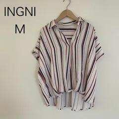 MB0329 【送料無料】　INGNI イング　ストライプ　ブラウス　レディース　Mサイズ　春　夏