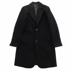 A.P.C.　ステンカラーコート　ブラック　XS　メンズ　希少 美品APC ウールステンカラーコート 美品A.P.C. ウールナイロン