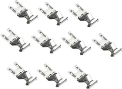 lulubelle カードクリップ ステンレス 10個入り 値札立て 店舗用 角度調整可能(シルバー10個セット)