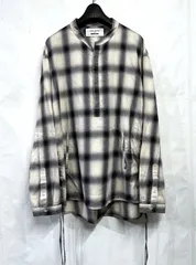 ONES STROKE × monkey time｜ワンストローク モンキータイム オンブレチェック レースアップ ロングスリーブシャツ 長袖