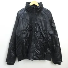 H■アヴィレックス/AVIREX 6152169 パディングジャケット 中綿ジャケット【XL】黒/MENS■24【中古】