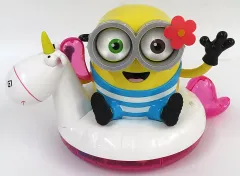 【中古】食器 フラッフィのうきわでウキウキ ボブ ポップコーンバケツ(2019年夏Ver.) 「ミニオンズ」 ユニバーサル・スタジオ・ジャパン限定