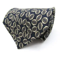 マリオヴァレンティノ ブランド ネクタイ シルク 小紋柄 総柄 ワイドタイ メンズ ブラック MARIO VALENTINO 【中古】