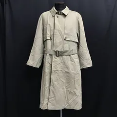 ランバン/LANVIN★ウエストベルト付き/ステンカラーコート【R46-44/メンズM/ライトカーキ/light khaki/beige】スプリング/jacket◆cBH388<sale>のサムネイル