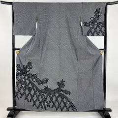 美品 紋意匠地 総絞り柄 附下げ・訪問着（正絹）仕立上り＜HH2049＞ 美品 紋意匠地 総絞り柄 附下げ・訪問着（正絹）仕立上り