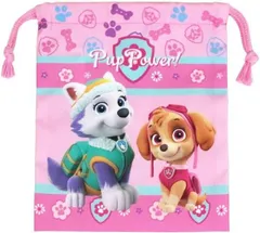パウパトロール　ピンク 巾着S  新入園入学準備用品　給食袋 きんちゃく 袋 小物入れ my melody サンリオ Sanrio