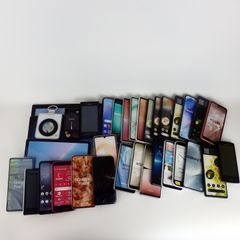iPhone アイフォン SONY ソニー AQUOS アクオス galaxy ギャラクシー 他 スマートフォン ガラゲー 携帯電話 モックアップ入り 34点 ユニセックス【中古】12-5 41243