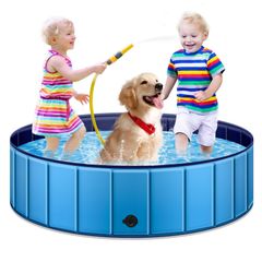 Moniko プール 子供用 ペット用 ベビープール 犬用プール 空気入れ不要 折りたたみ お庭用 ビーチ用 屋内用 屋外用 アウトドア用 大型プール 安心安全な 水遊びプール 円形 直径120cmｘ高さ30cm