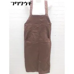 ◇ LOWRYS FARM ローリーズファーム ロング サロペット サイズL ブラウン系 レディース 【中古】 【1102010009383】