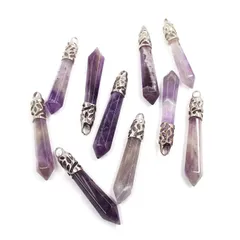 アウトレット B品 天然石 ポイント ロケット ペンダントトップ アメジスト