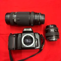 NIKON F-601 レンズセット Nikon F-601 (フィルムカメラ、レンズ、ストロボ3点セット