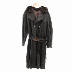 ア・テストーニ オーダー品 名品絶版 ミンク毛皮襟 カリブーレザー