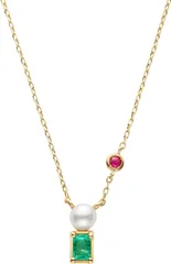 [VAヴァンドーム青山] K10YG エメラルド ネックレス≪限定品≫