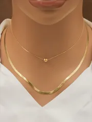 ジュエリー レディース セット ステンレススチール ネックレス2個セット ボールチェーン風 レディース 宝石 パーティーグッズ